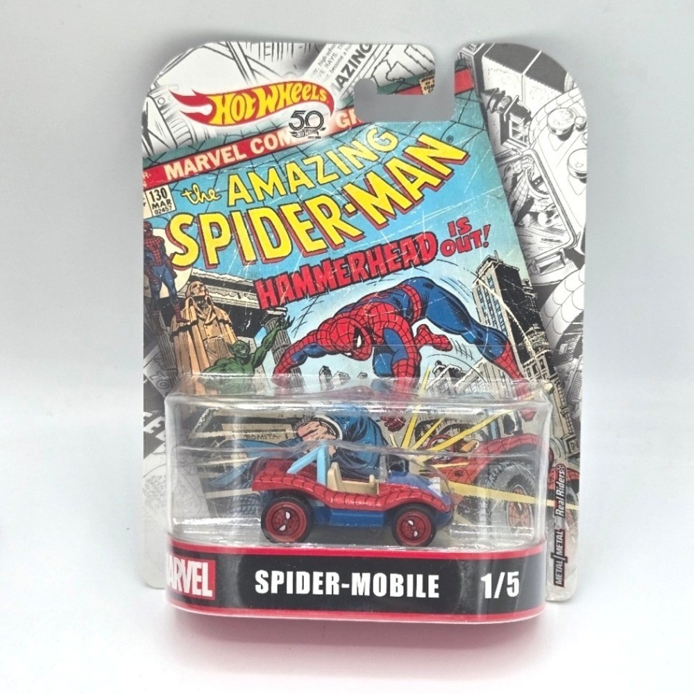 Hot Wheels Marvel Spider-Mobile Real Riders (50th Anniv.)